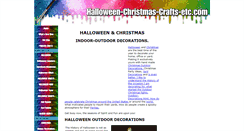 Desktop Screenshot of halloween-christmas-crafts-etc.com